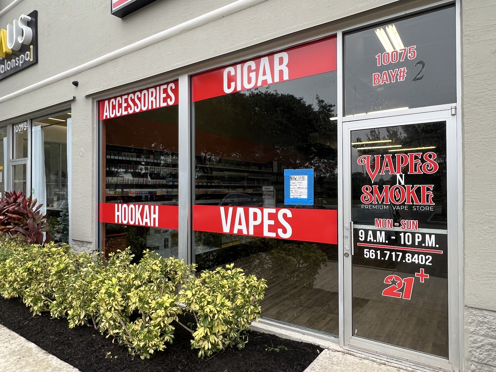 On the shelves at Yolo Vapes N Smoke